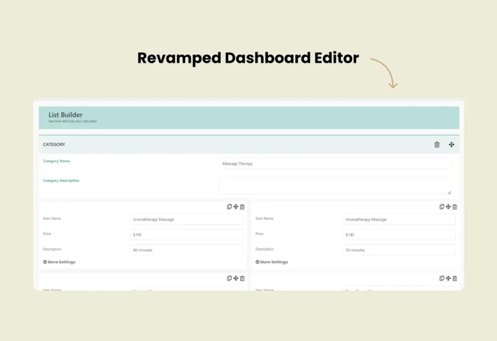 Revamped Dashboard Editor