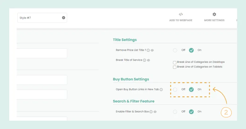 Buy Now Button Settings