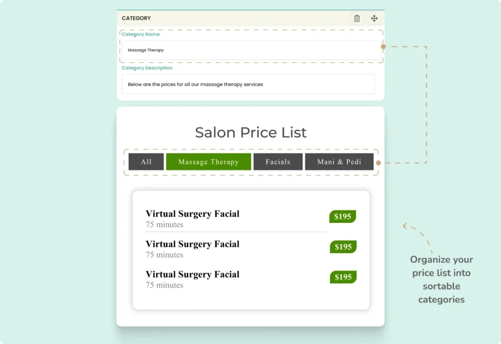 Sortable Category Tabs