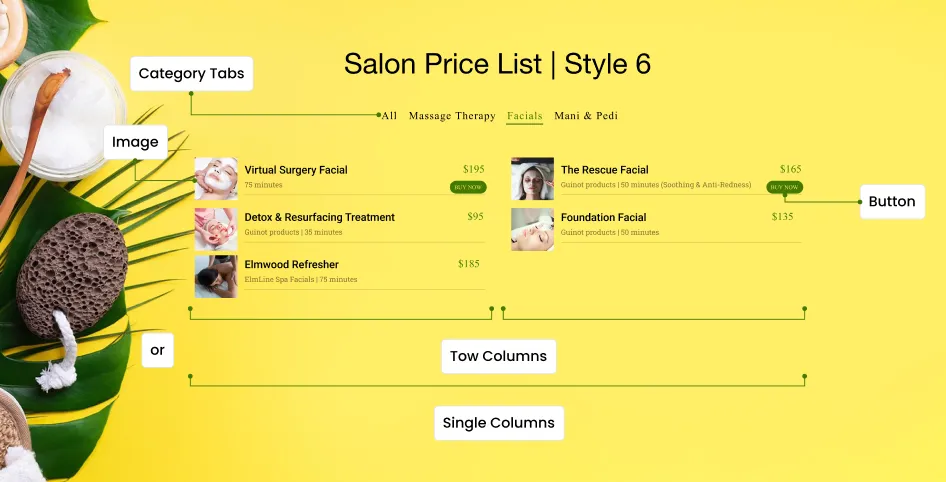 Stylish Price List Style 6
