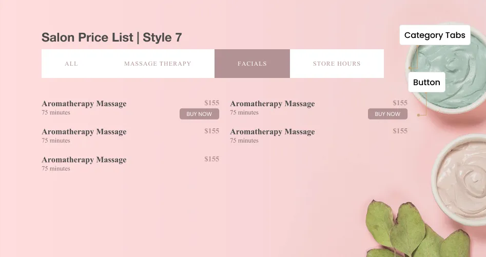 Stylish Price List Style 7